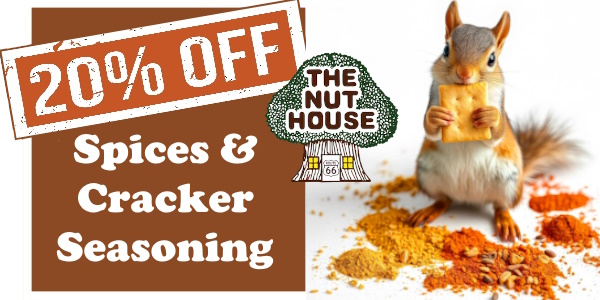 Stock up on your favorites now- save 20% off spices and cracker Seasoning! 